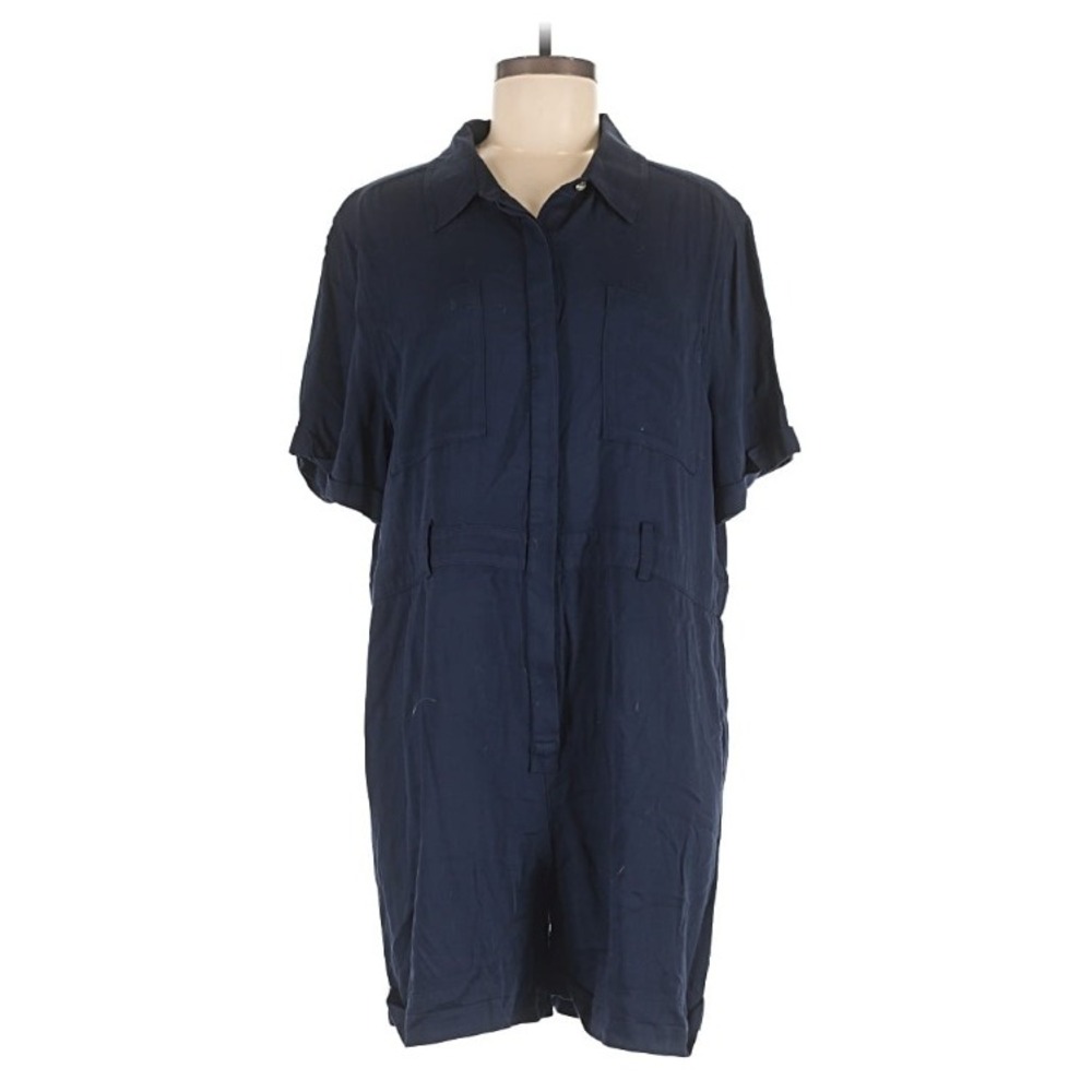 BP. Wildfang Romper Womens Large Navy Blue Utility Boiler Suit Workwear Minimal